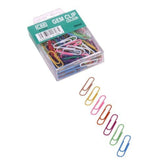 33Mm X 50Pcs Colored Plastic Gem Clip For Paper